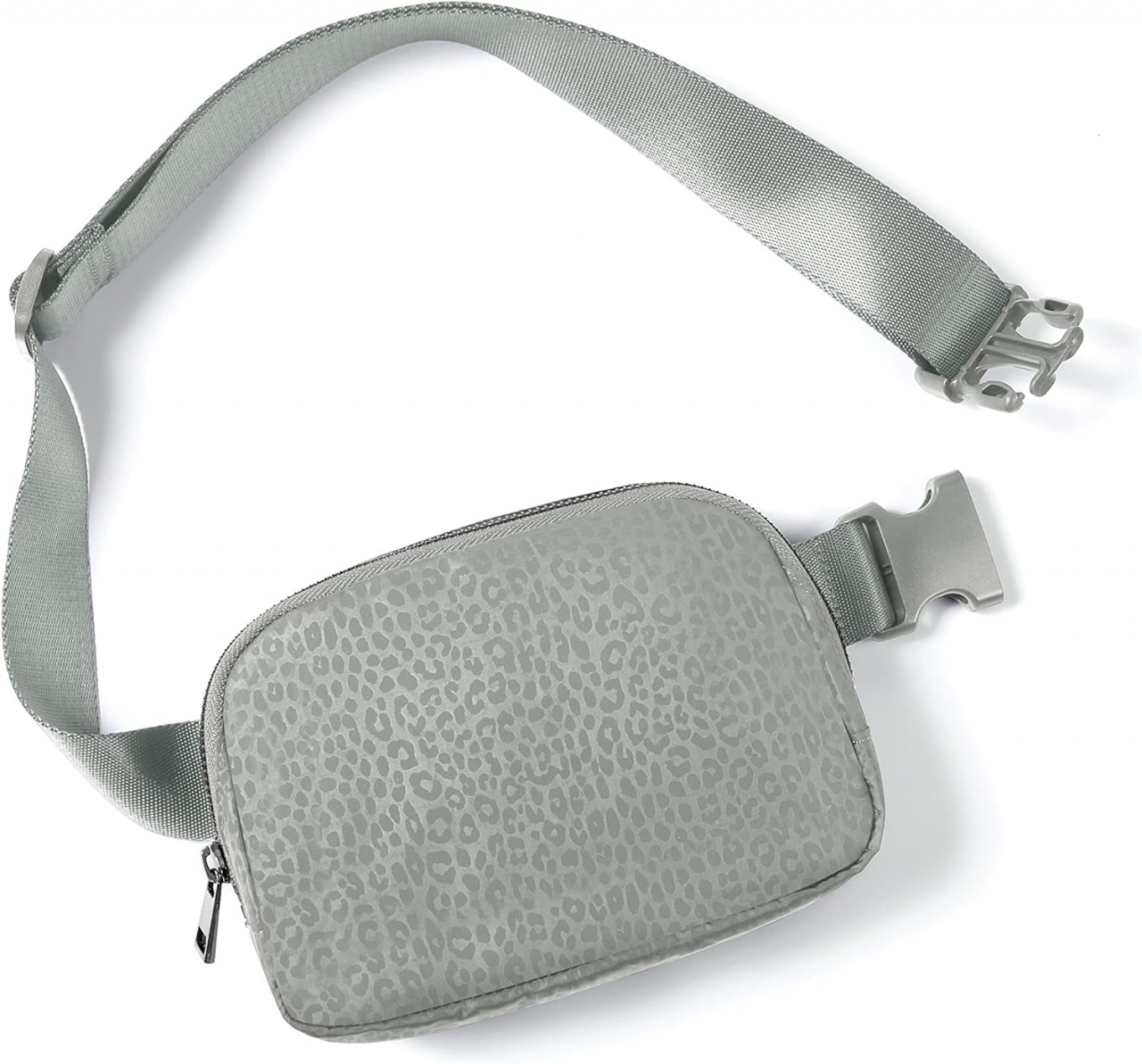 Geanta unisex ODODOS, textil, gri, 20,3 x 13,9 cm