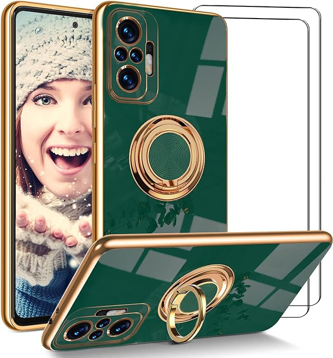 Husa ATISIJIE pentru Redmi Note 10 Pro/Note 10 Pro Max, TPU, verde