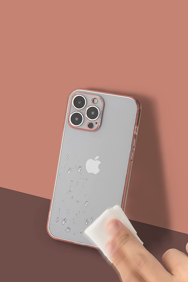 Husa de protectie pentru iPhone 13 Tigratigro, TPU, roz, 6,1 inchi