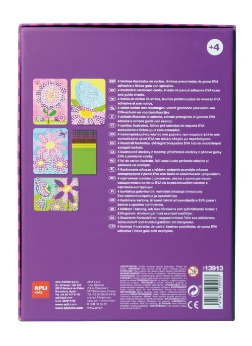 Joc Eva Mozaic, Foam, Apli, tema Primavara, 8 coli