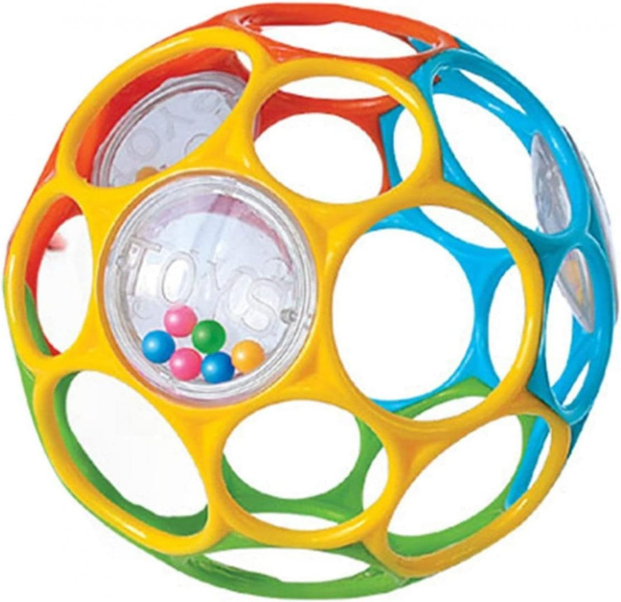 Jucarie pentru bebelusi Mnjr, cauciuc, multicolor, 11,5 x 11,5 cm
