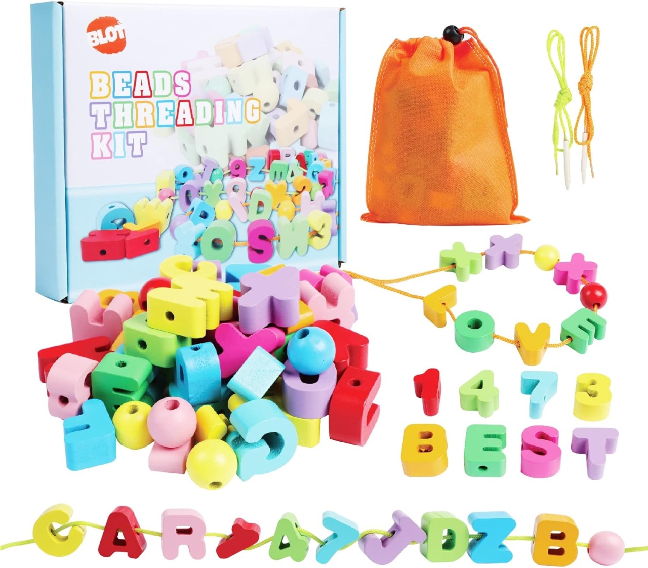 Jucarii pentru copii montessori Blot, lemn, multicolor, +3 ani