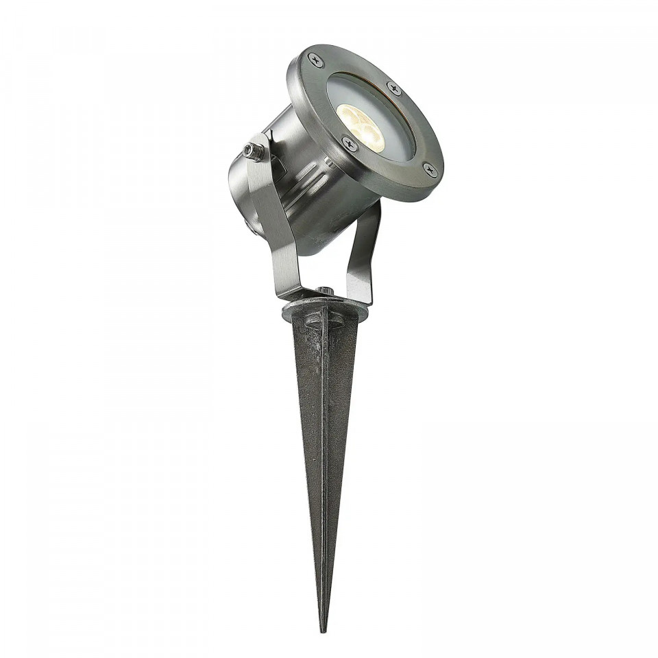 Lampa pentru gradina MATHIS, LED, otel inoxidabil/sticla, argintiu, 28,9 x 10 x 9,5 cm 289