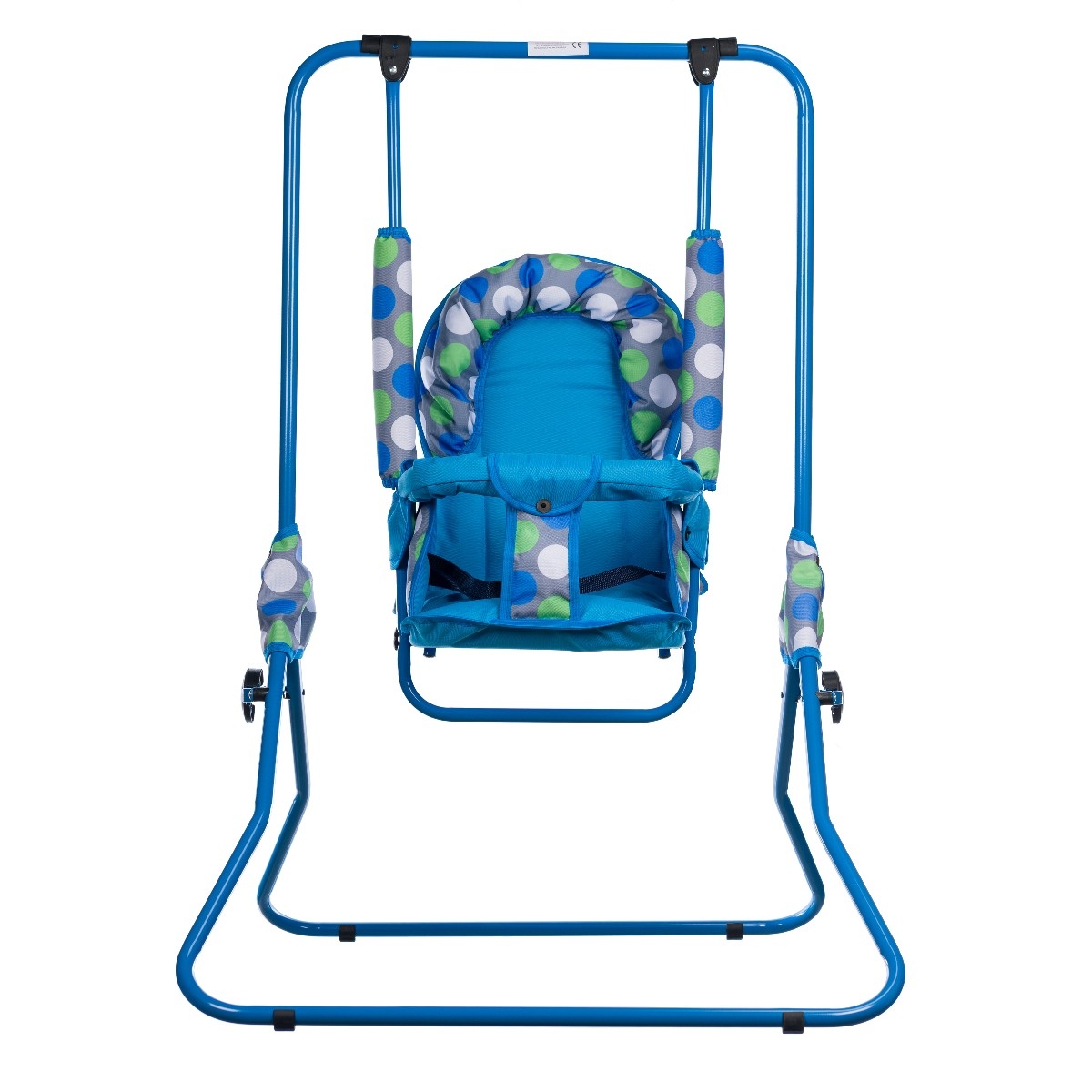Leagan pentru copii, AppeKids, cu spatar reglabil, Blue Dots