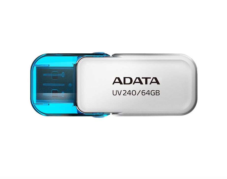 Memorie USB ADATA UV240, 64GB, USB 2.0, alb, Resigilat, Grad A