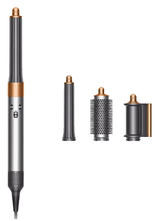 Ondulator multistyler Dyson HS05 Airwrap Origin, 3 trepte de viteza, 3 trepte de temperatura, Nichel-Cupru, Resigilat, Grad A