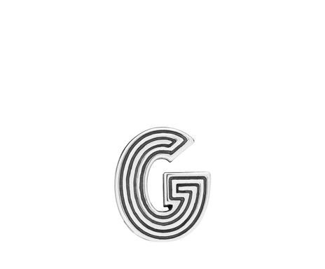 Pandantiv litera G, argint argint