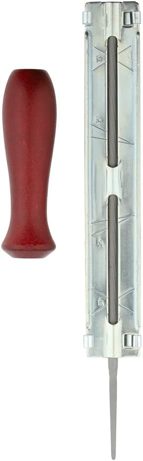 Poze Pila pentru ascutire lant de drujba SALVATOR, otel/lemn, rosu/argintiu, 5,5 mm