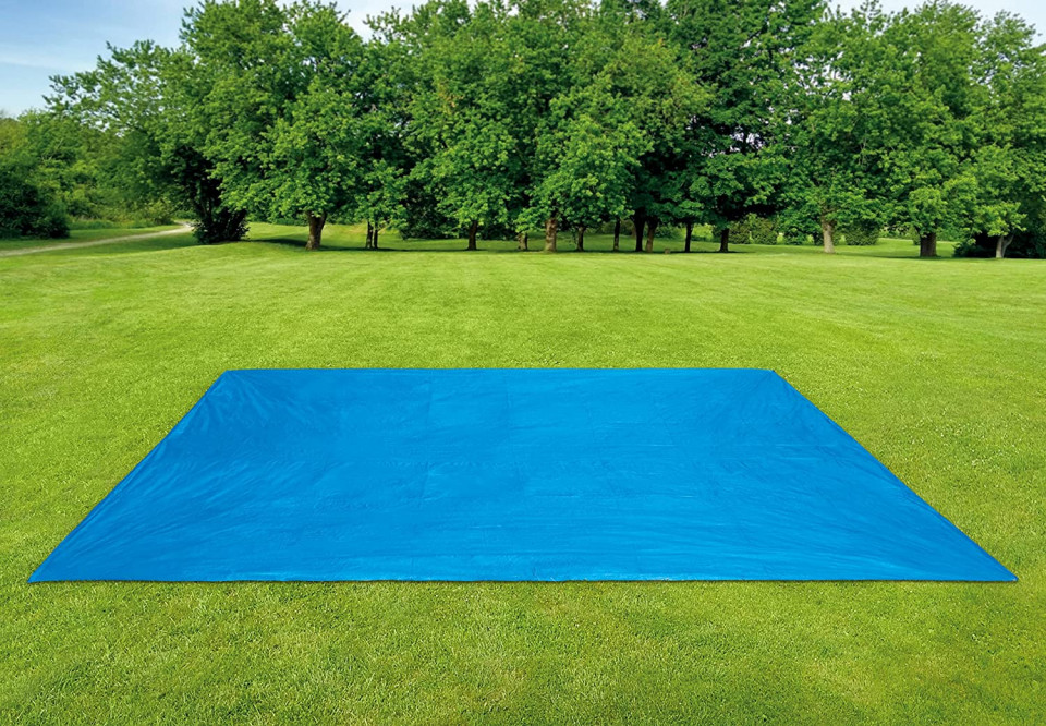 Prelata pentru protectie piscina Intex, plastic, albastru, 4,72 x 4,72 cm