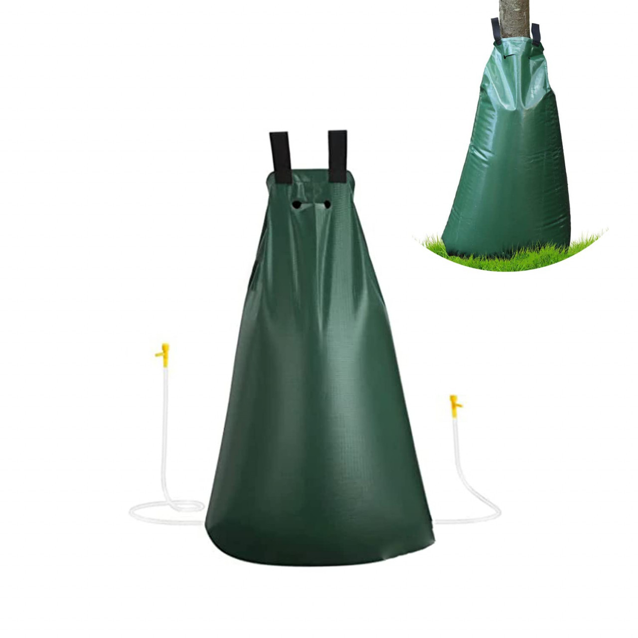 Punga de apa pentru irigarea copacilor Jbson, PVC, verde, 75 cm