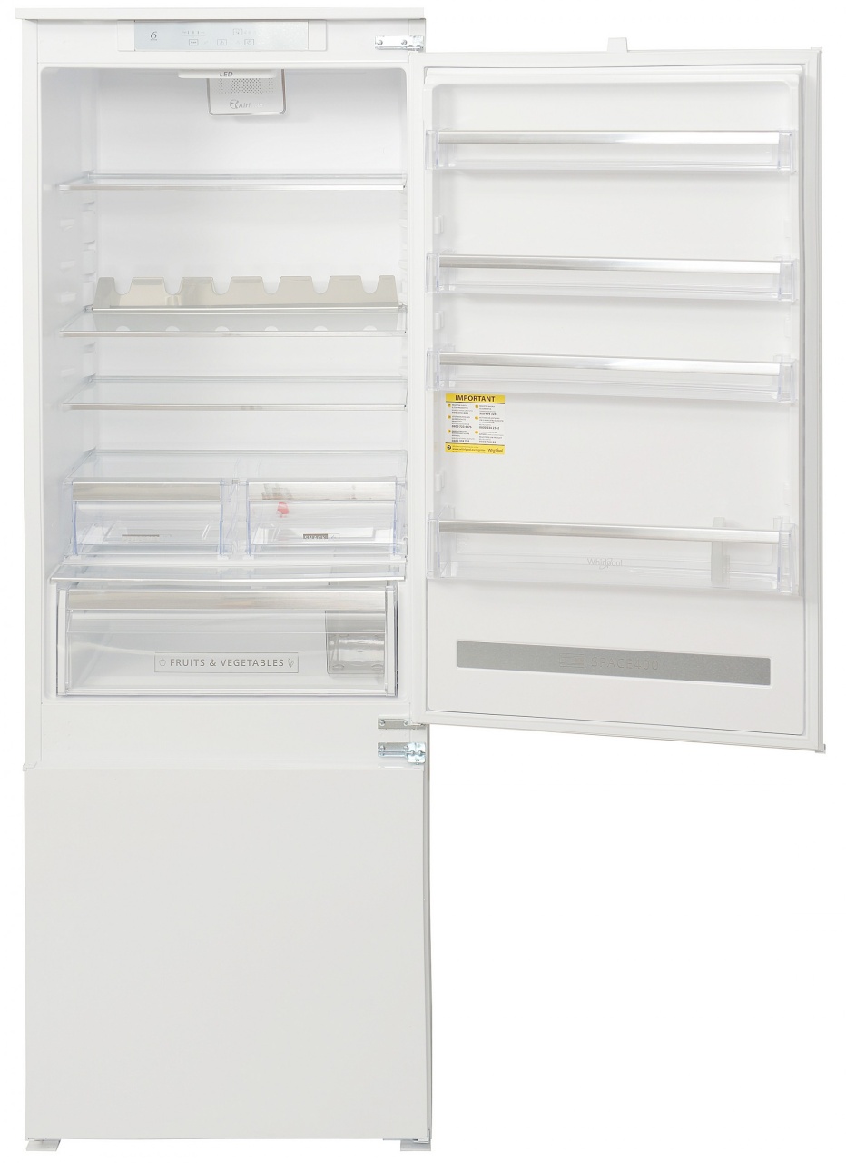 RESIGILAT – COMBINA FRIGORIFICA INCORPORABILA WHIRLPOOL SP40 801 EU, Clasa F, 400L, 6 th Sense Fresh Control, H 193.5cm, Alb