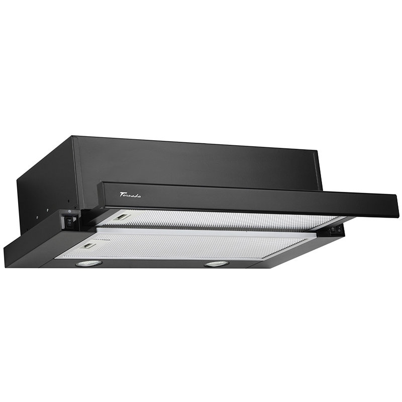 RESIGILAT Hota Telescopica Incorporabila Tornado Storm 700 (60), 1 motor, latime 60 cm, 3 viteze, absorbtie 700 m3/ora, Negru