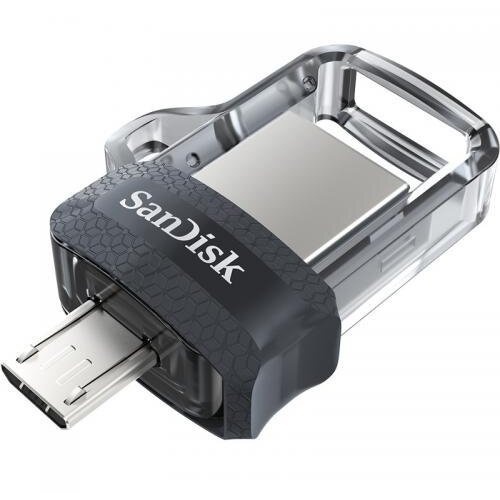 RESIGILAT Stick Memorie SanDisk Ultra Dual m3.0 128GB, USB 3.0, Black-Silver