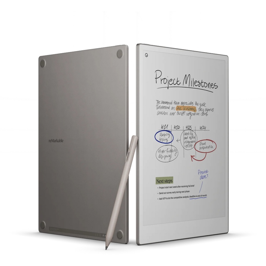 RESIGILAT Tableta ePaper reMarkable Paper Pro, Display Canvas Color 11.8, Procesor Cortex-A53 1.8GHz Quad-Core, 2GB RAM, 64GB Flash, Wi-Fi, Argintiu