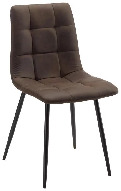 Scaun Nino din microfibră maro 45/88/54,5 cm