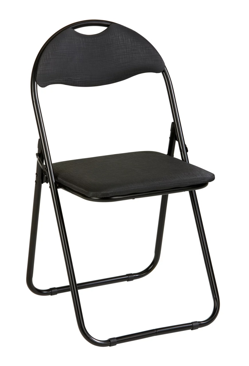 Scaun pliant Shake negru, 44/80/47 cm