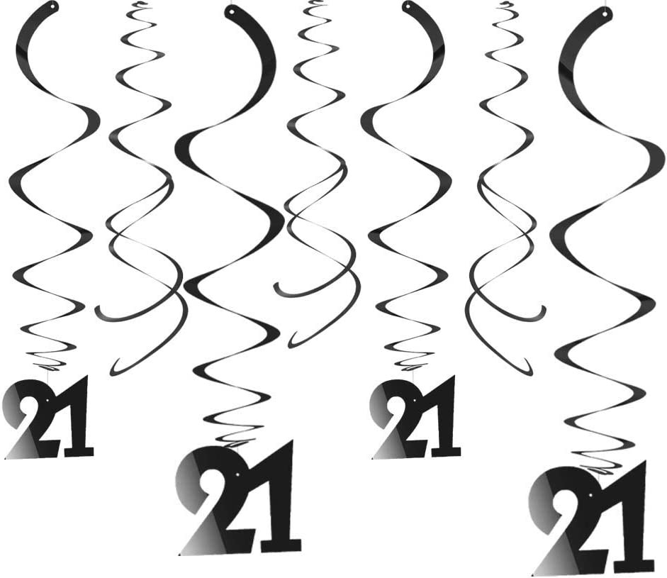 Set aniversar de 20 piese pentru 21 da ani ZYOOO, negru, PVC