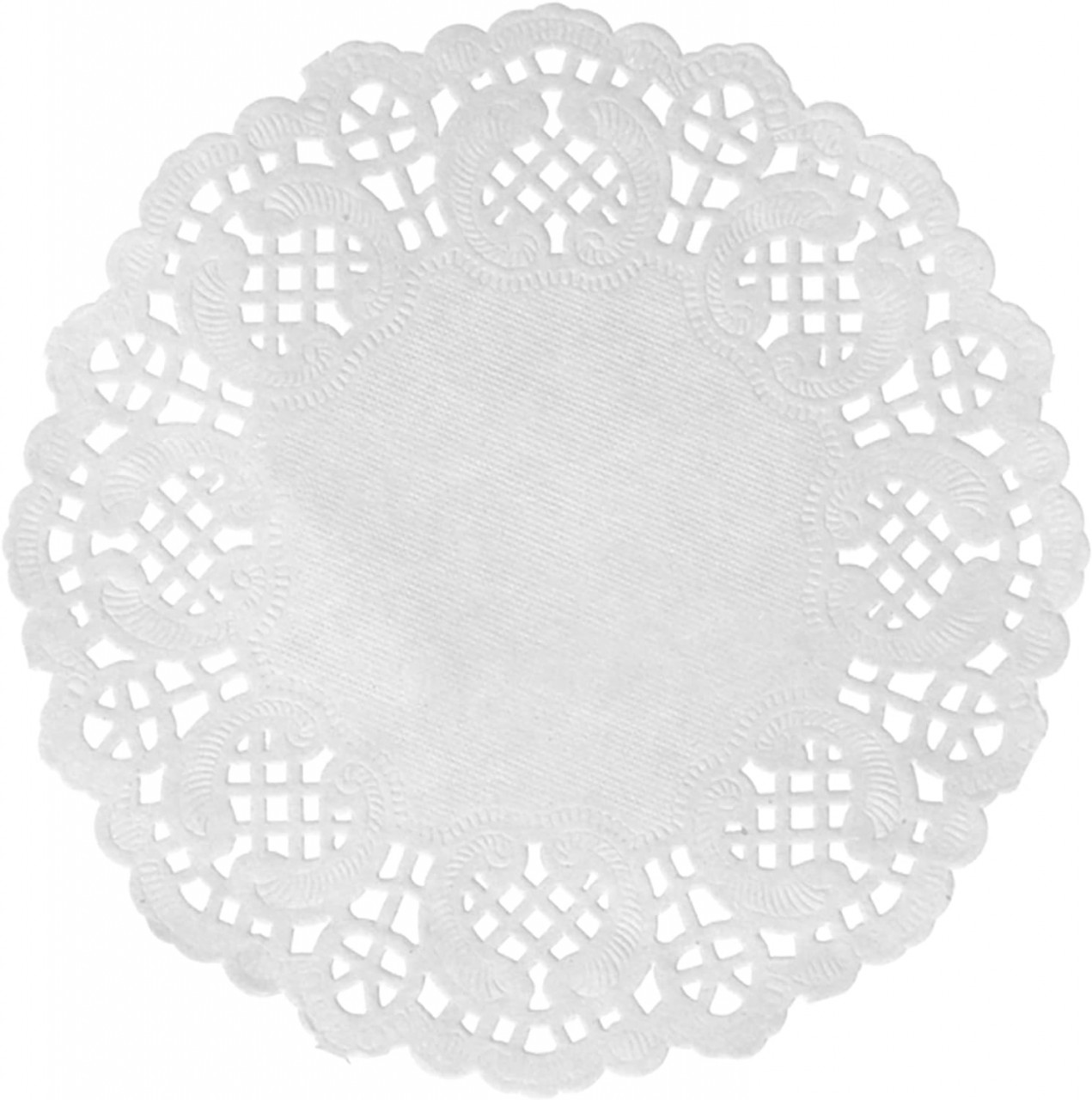 Set de 10 coastere Santex, hartie, alb, 35 cm