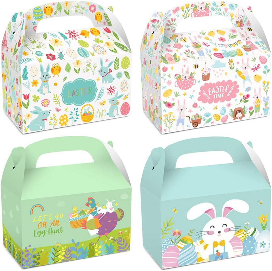 Set de 12 cutii pentru prajituri Simmpu, carton, multicolor, 16 x 9,5 x 9,5 cm 95 pret redus
