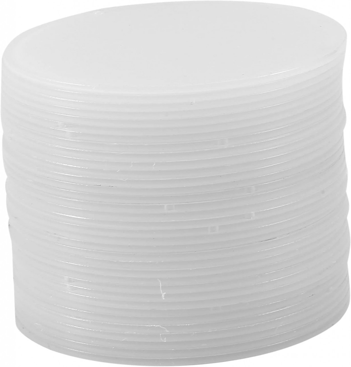 Set de 34 discuri decorativ Noblik, acril, transparent, 10 cm