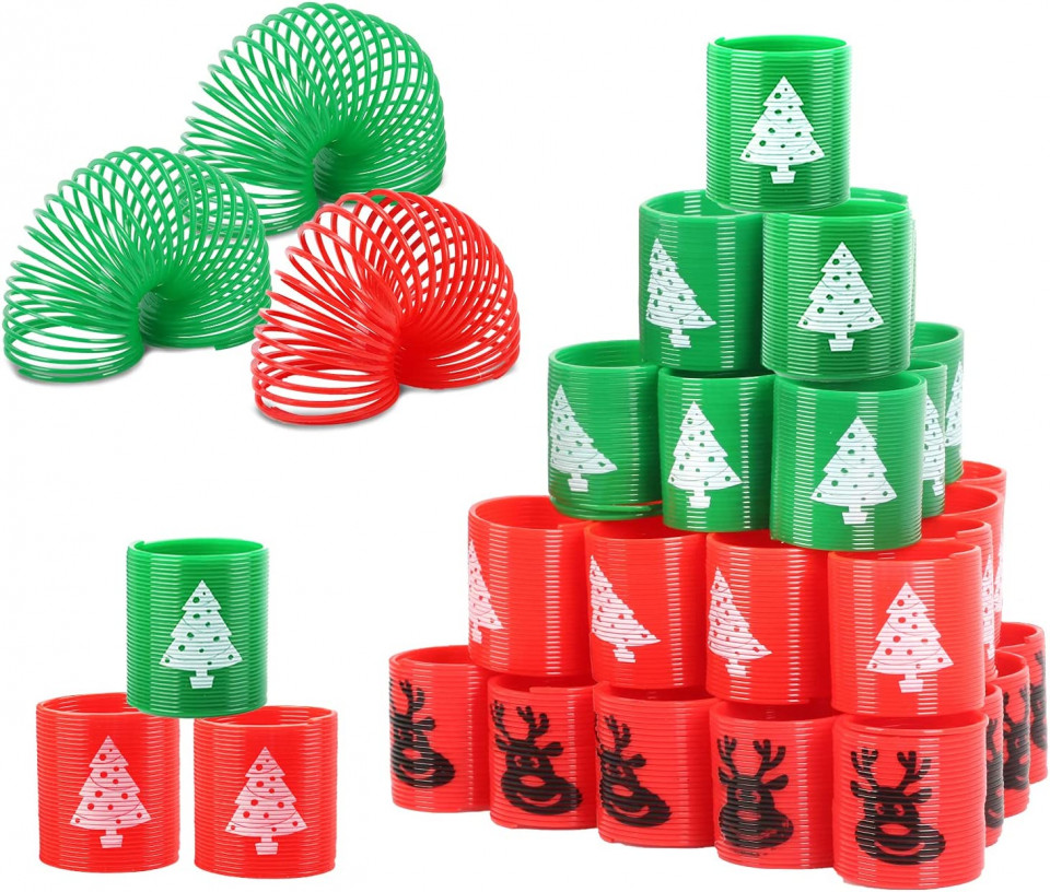 Set de 39 arcuri spiralate TAROMA, plastic, multicolor, 3,4 x 3,7 cm