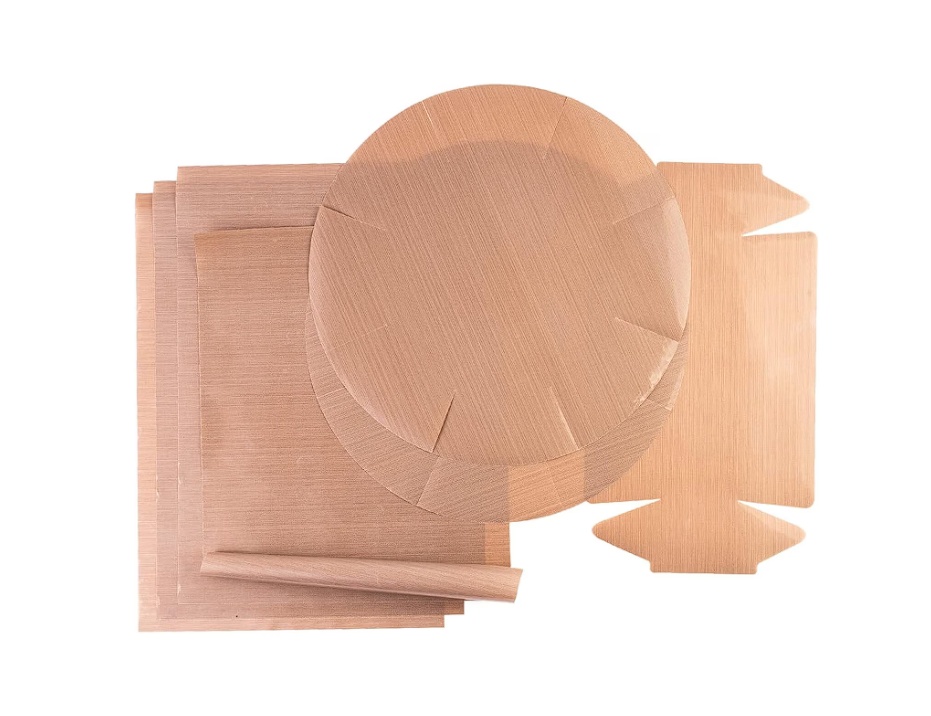 Set Folie de copt reutilizabila Gourmeo, premium, 7 piese, 4 x 32x46 cm, 2 x 40 cm, 1 x 24x43 cm, din fibra de sticla cu PTFE, Resigilat, Grad A