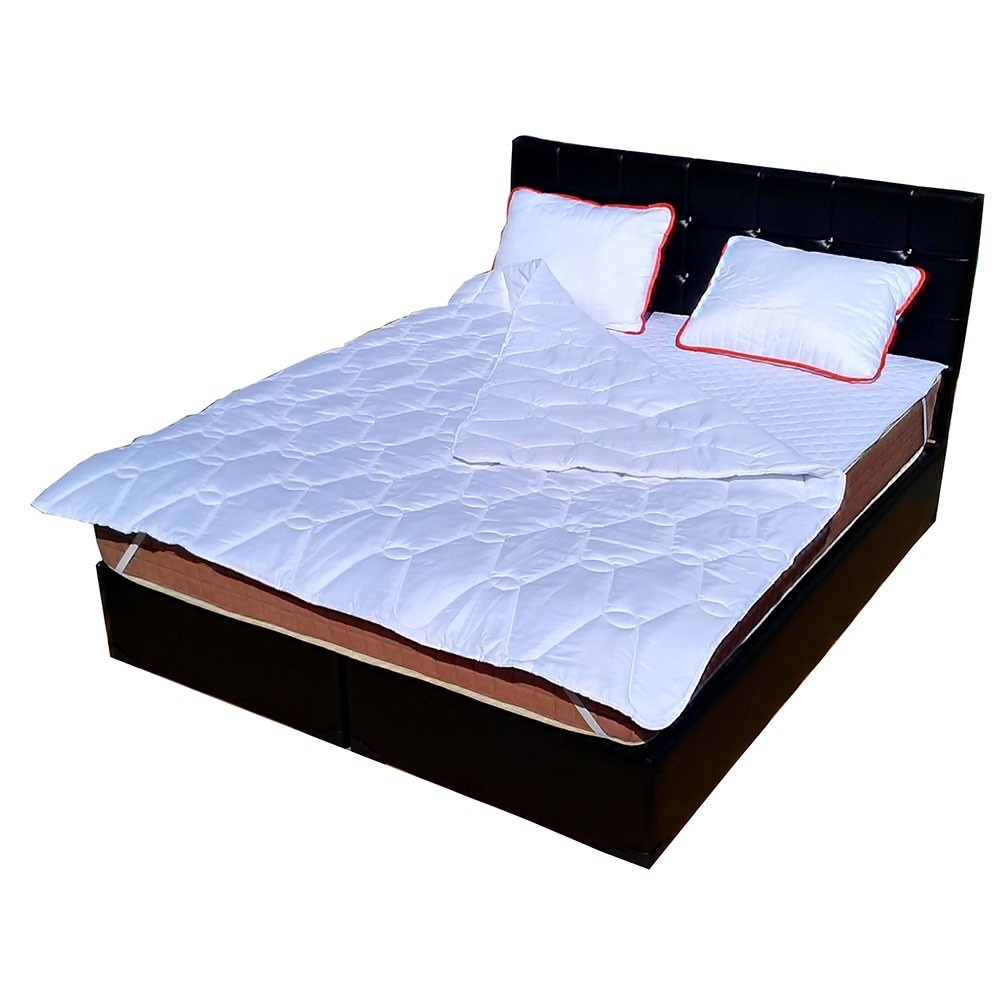 Set Saltea ROMA Superortopedica Lux plus 2 perne 50x70 plus Husa hipoalergenica plus Pilota microfibra iarna 180x200, 160x200x23