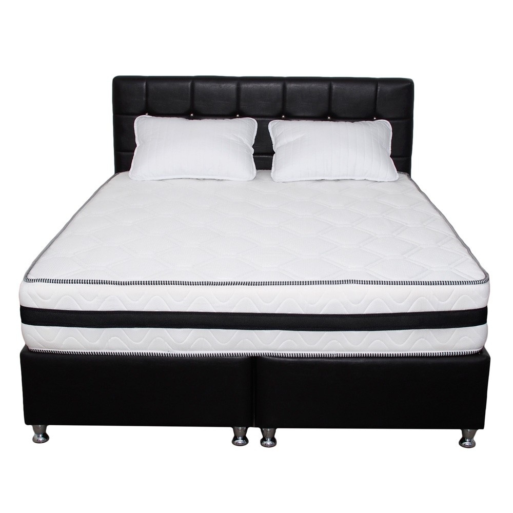 Set Saltea Super Lux Ortopedica IRIS plus 2 perne microfibra 50x70, 180x200x26