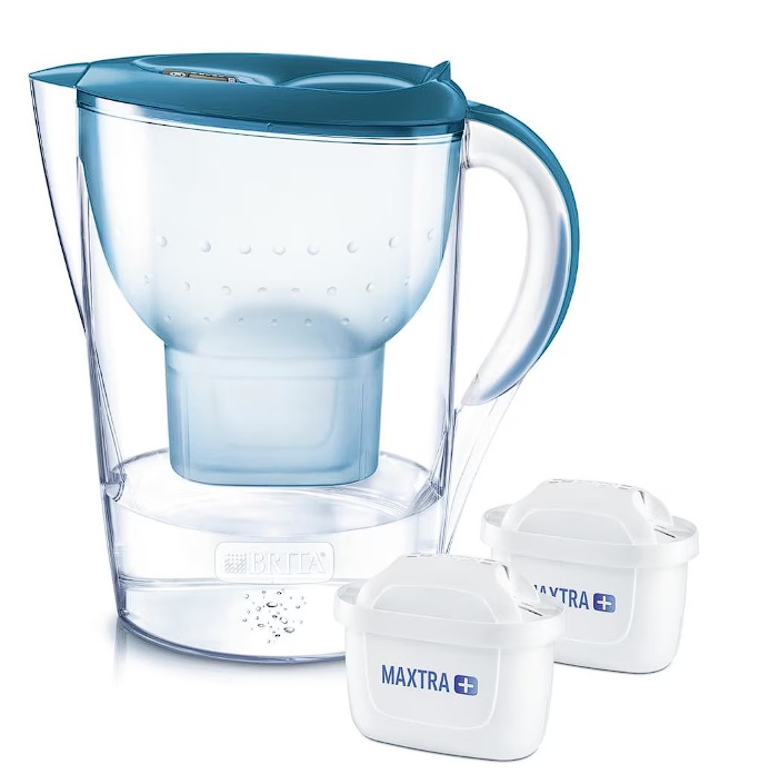 Starter pack cana filtranta Brita Marella XL, 3.5L, albastra + 2 filtre Maxtra PRO, Resigilat, Grad A
