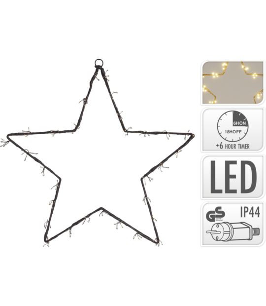 Stea iluminata Karll, LED, 40 cm chilipirul-zilei.ro imagine 2022