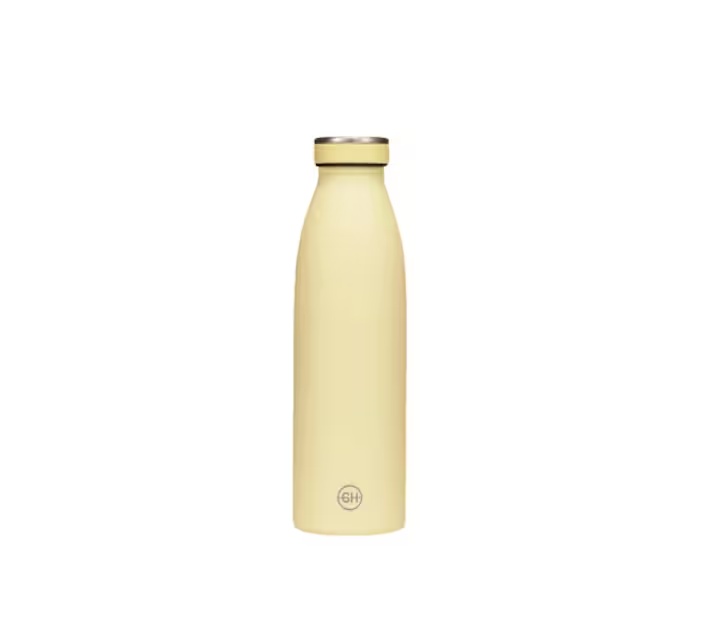 Sticla termica pentru apa B2DO, otel inoxidabil, galben, 500 ml, 23,3 x 6,8 cm