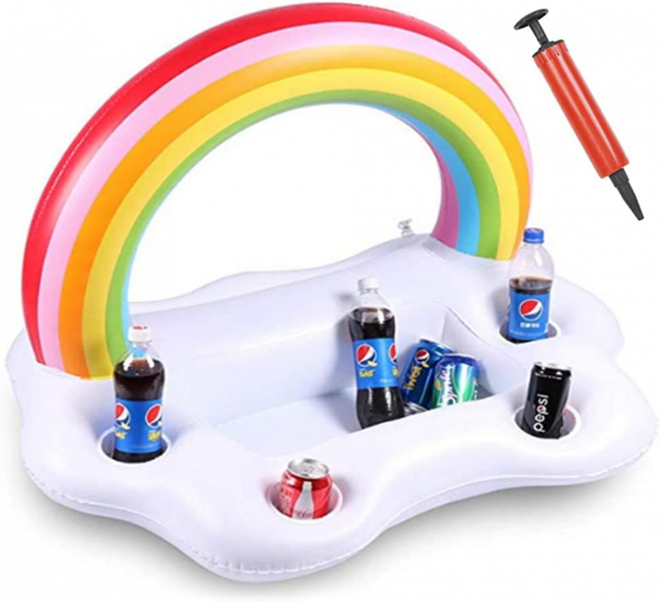 Suport gonflabil pentru bauturi la piscina Ropniik, multicolor, PVC, 60 x 40 x 40 cm accesorii