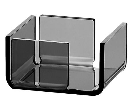 Suport pentru servetele Flash 8 Fume,acril, gri, 10,5 x 10 x 5,5 cm chilipirul-zilei.ro imagine 2022