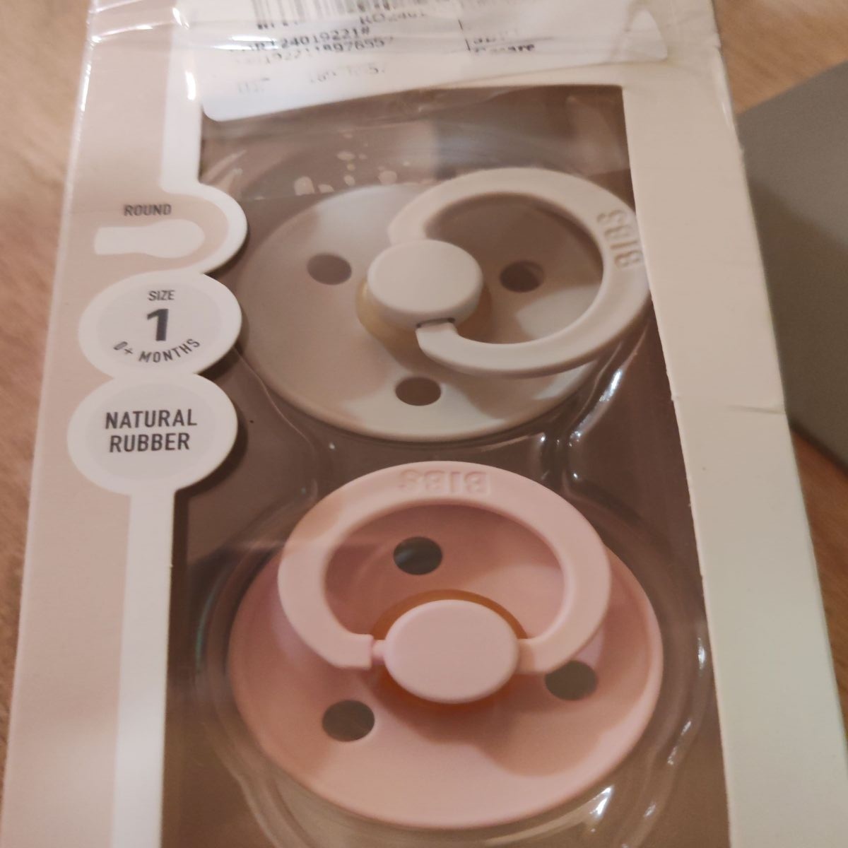 Suzete pentru bebelusi Bibs Colour Latex, tetina rotunda, 0 luni + Haze/Blossoml, 2 buc, Resigilat, Grad A