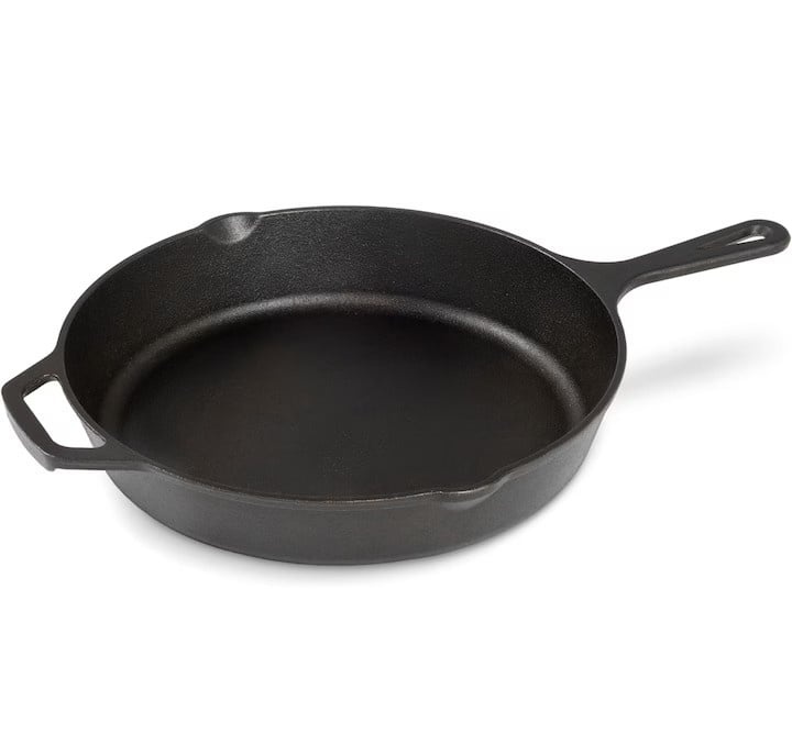 Tigaie adanca rotunda din fonta cu maner Navaris, 30 cm, Resigilat, Grad A