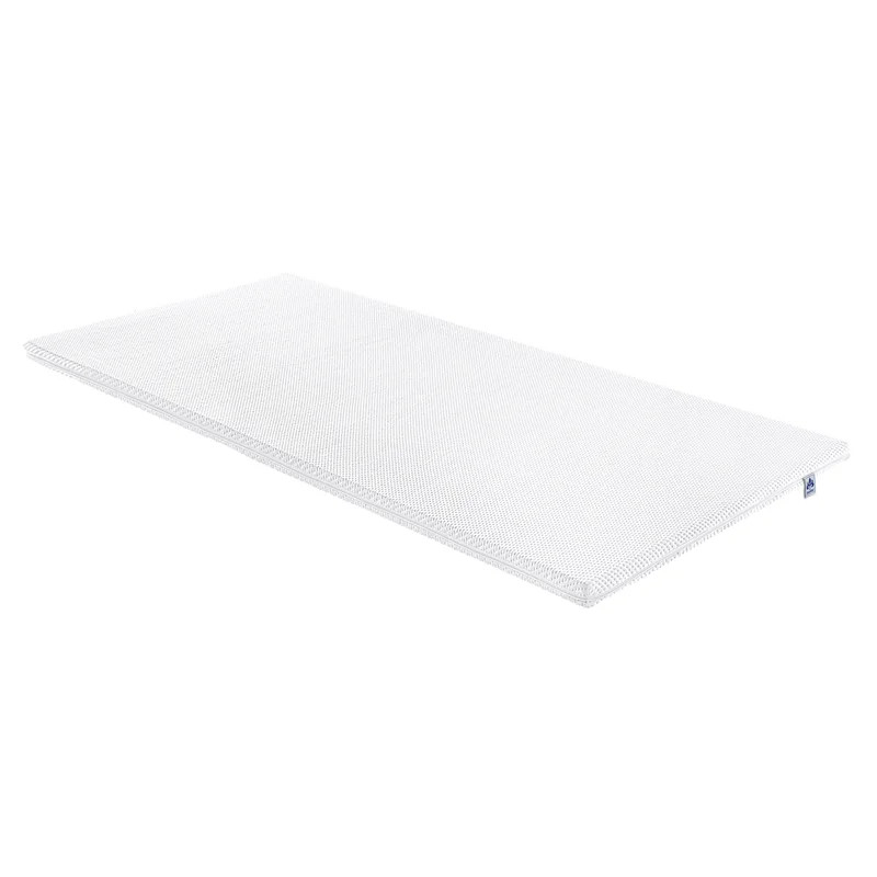 Topper Irisette, spuma rece, alb, 90 x 200 x 5 cm
