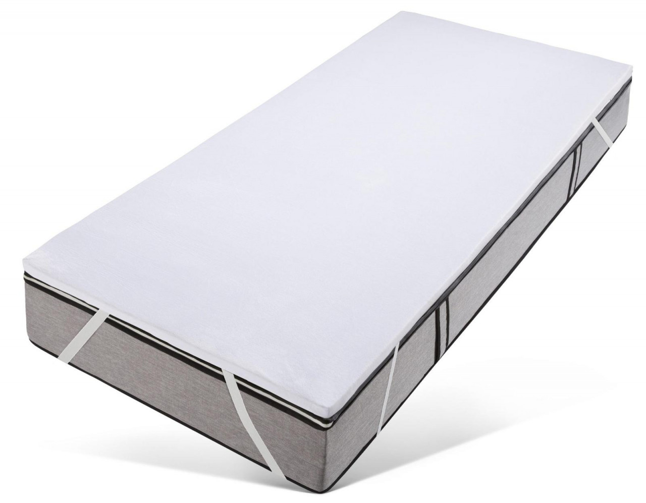 Topper pentru pat Noah Otto, spuma rece/poliester, alb 160 x 190 x 5 cm 160