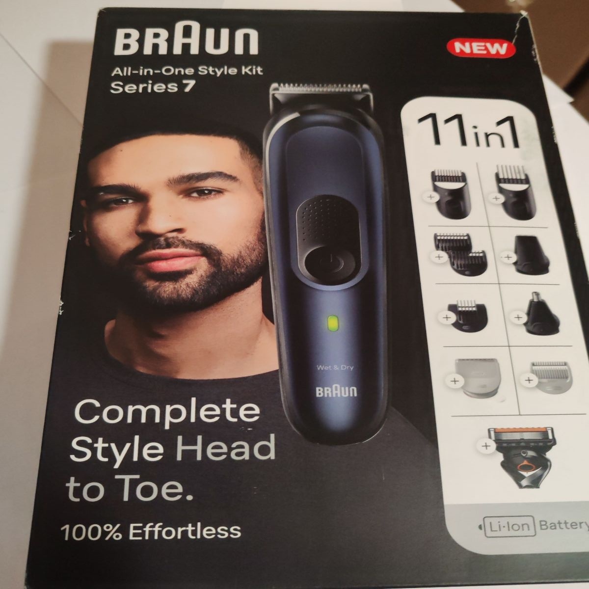 Aparat de tuns multifunctional Braun MGK7440, Wet&Dry, AutoSense, 11-in-1, autonomie 100 minute, geanta, Gri, Resigilat, Grad A