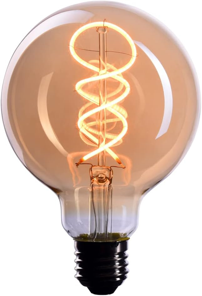 Bec Crown, LED, E27, metal/sticla, 9,5 x 13,5 cm