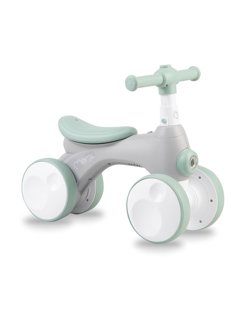 Bicicleta cu lumini, sunet si difuzor de balonase, Momi Tobis - Grey, 2+ ani