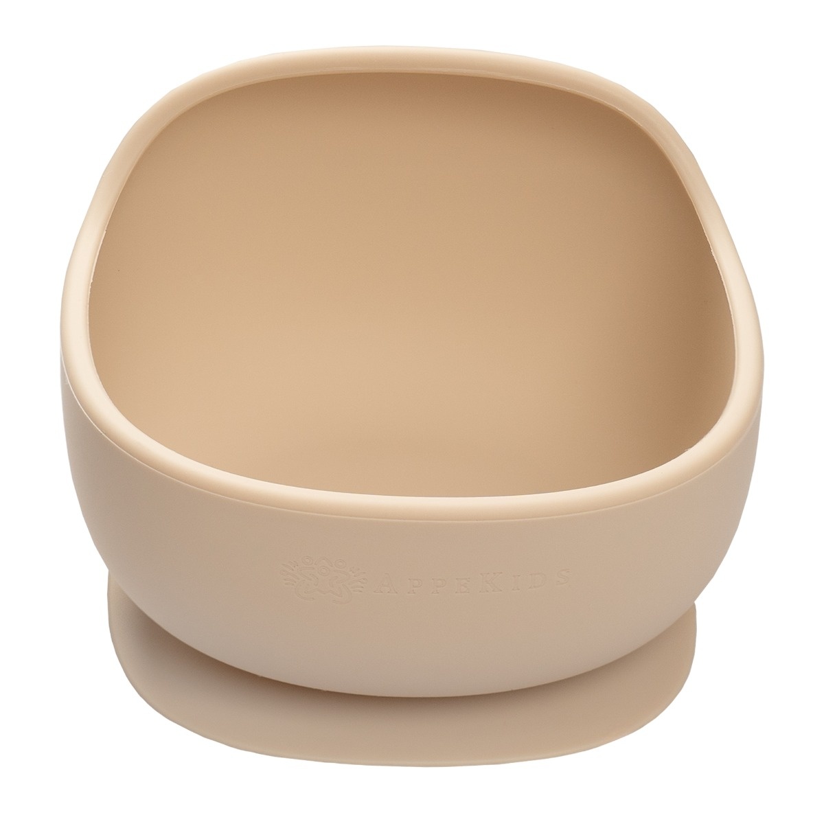 Bol din silicon cu ventuza, AppeKids, Classic - Bubble Beige
