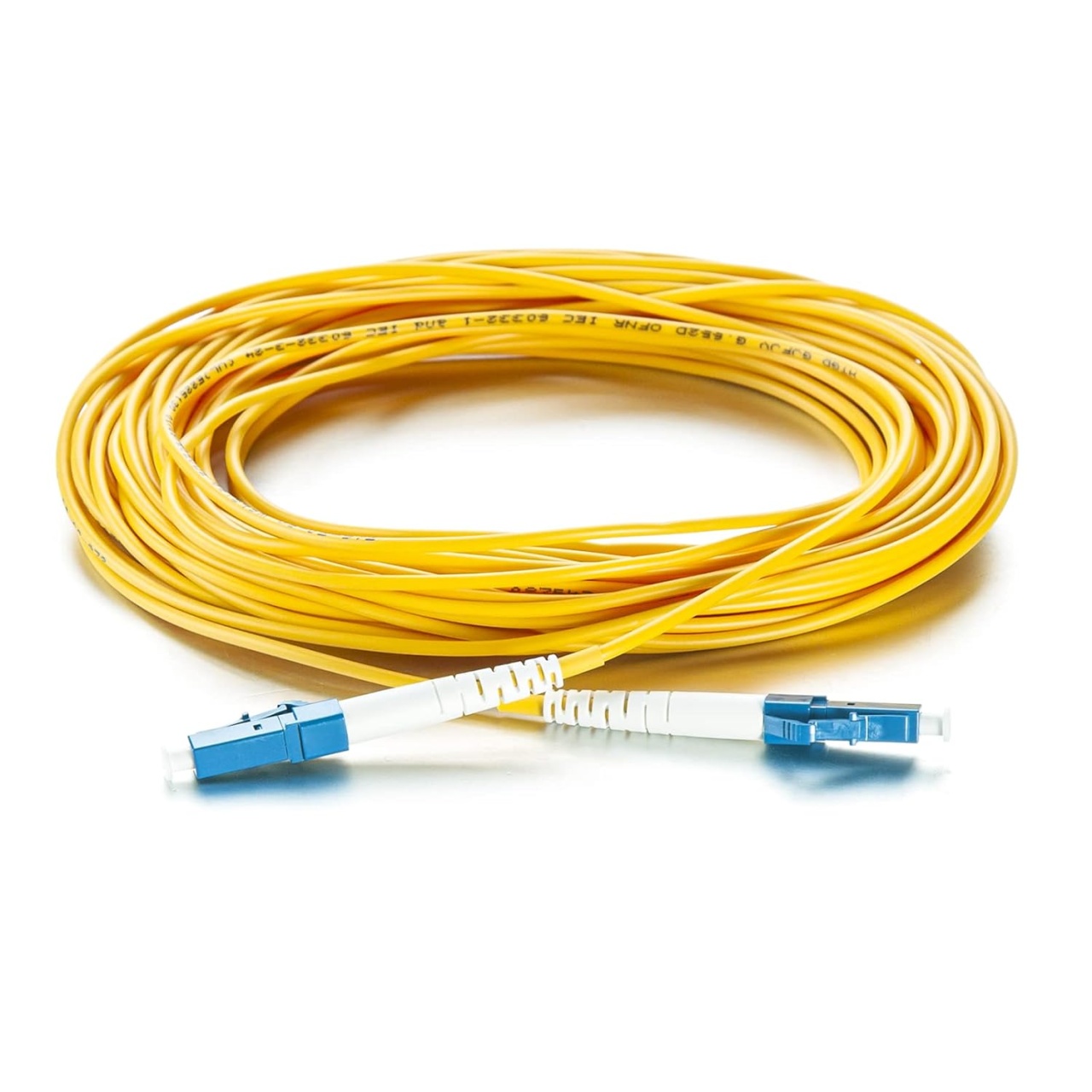 Cablu de corectie cu fibra Simplex LC-LC, 9/125 μm, galben/alb/albastru, 10 m