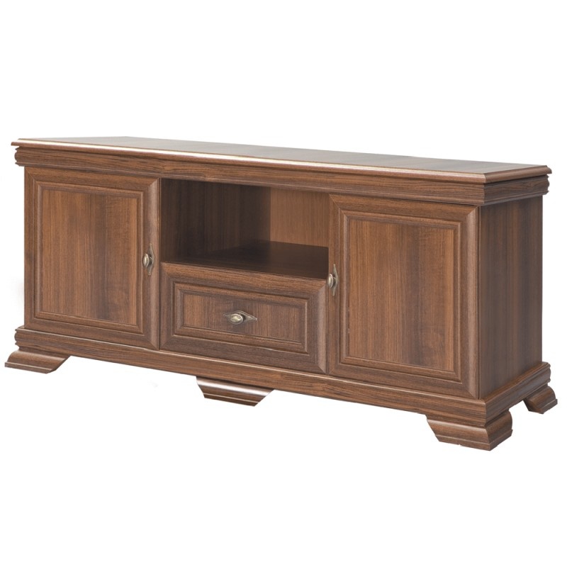 Comoda living VMT2, 2 usi, sertar, Nuc, 158 x 46 x 59 cm