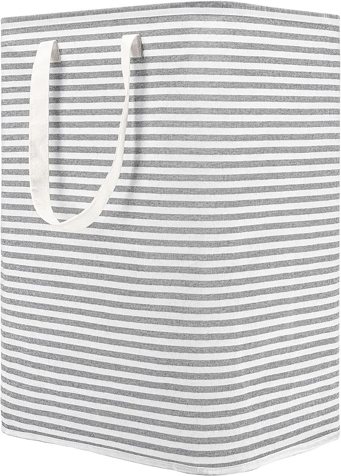 Cos de rufe DOKEHOM, poliester, gri/alb, 41L x 32W x 61H cm
