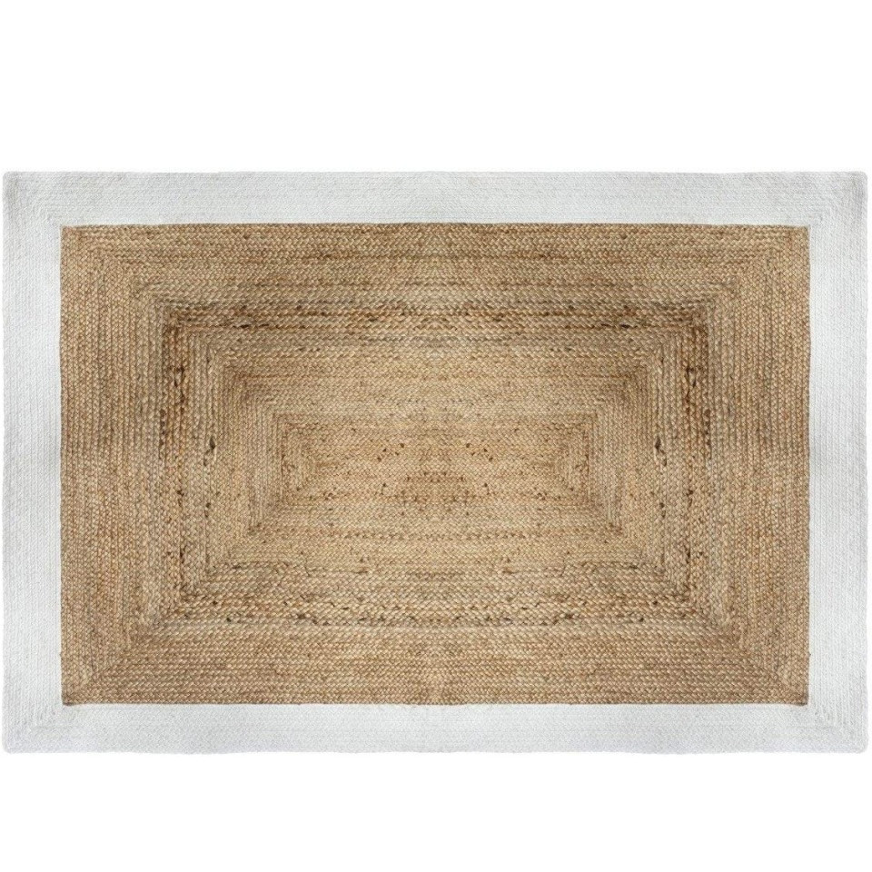 Covor Atmosphera Createur D’Interieur, iuta vegetala/bumbac, alb, 120 x 170 cm 120 imagine noua somnexpo.ro