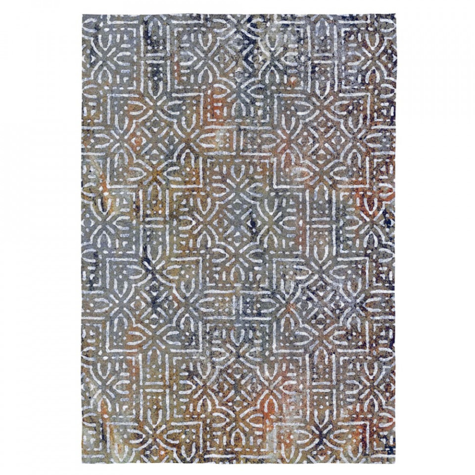 Covor Llescas, textil, gri/maro, 120 x 170 cm imagine noua 2022