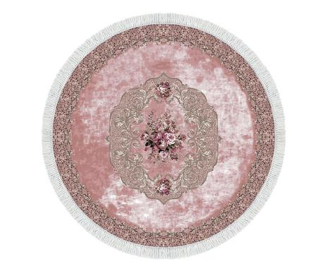 Poza Covor rotund Atlanta, textil, roz, 100 cm
