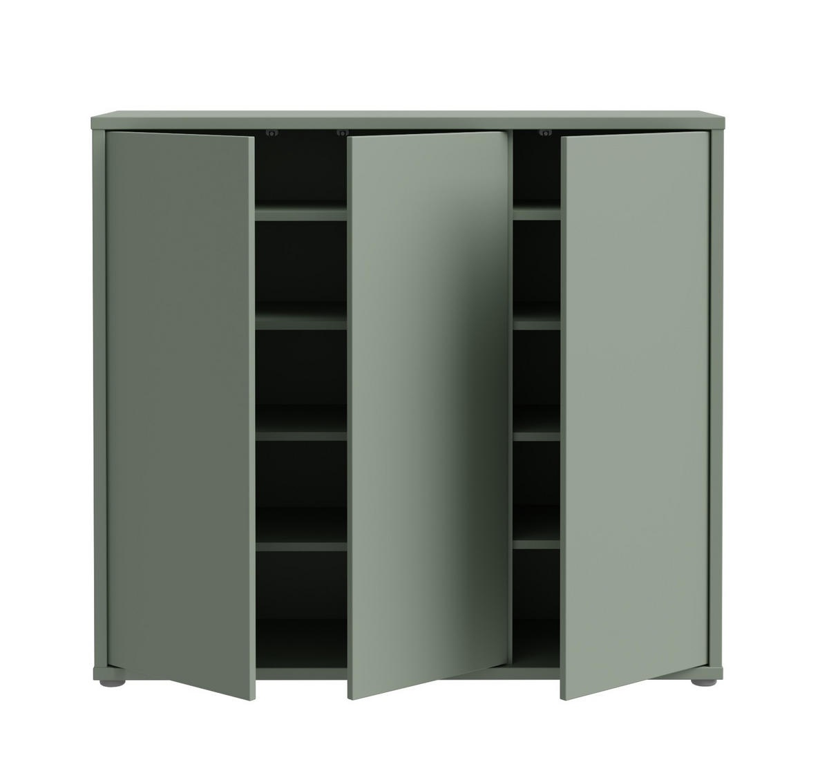 Dulap pentru incaltaminte Xora, Verde, 109,2/99,1/34,9 cm