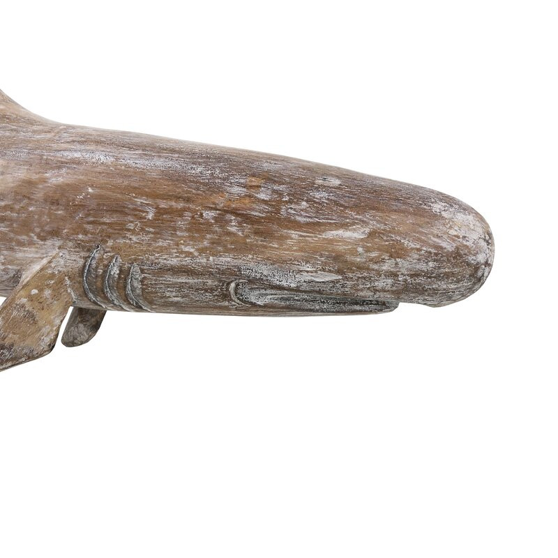 Figurina Rechin, lemn, maro, 35 x 105 x 13 cm