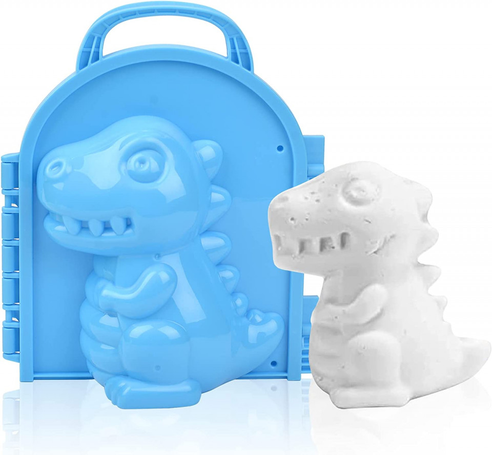 Forma pentru zapada Yizemay, dinozaur, plastic, albastru, 34, 2 cm